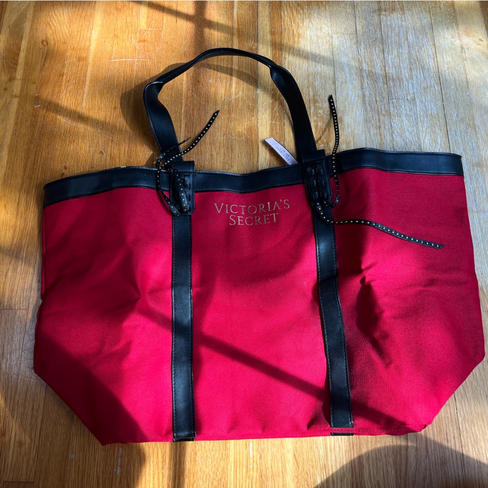 New Victoria’s Secret Red Tote Bag with Tassels